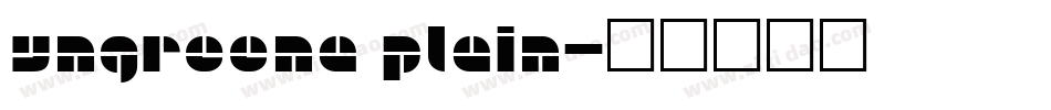 Yngreena Plain字体转换